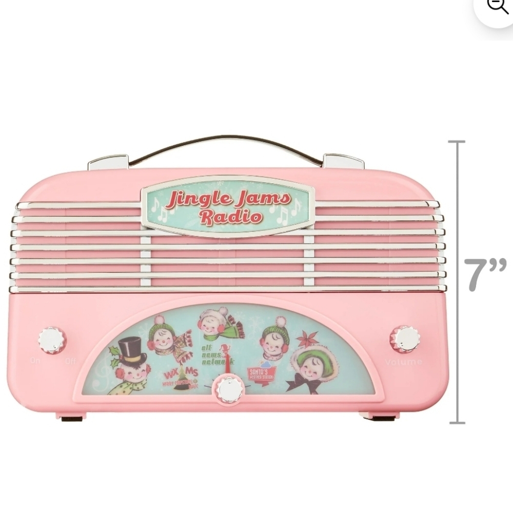 Mr. Christmas Jingle Jams Radio Retro Pink Kids Musical Toy